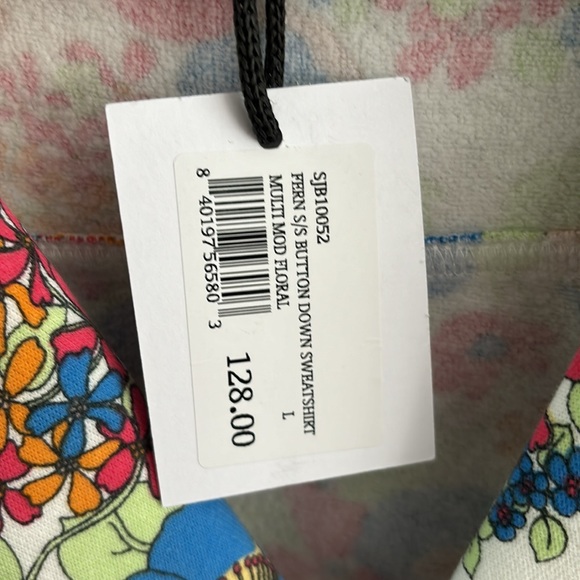 Sincerely, Jules for Bandier fern, short sleeve button-down multi mod floral - Picture 3 of 4